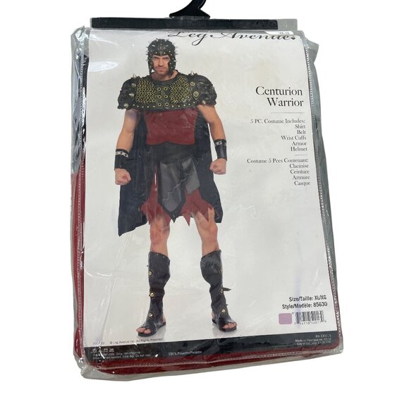 Centurion Warrior Costume Gladiator Spartan Size XL Leg Avenue 5 Pc Costume NEW - Picture 2 of 7